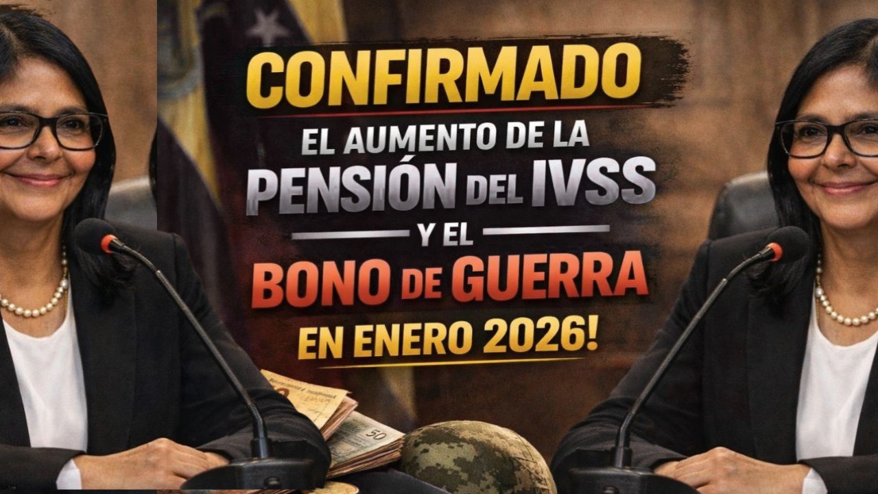 Confirmado el aumento de la pensión del IVSS y el Bono de Guerra en enero 2026: montos y beneficios para los pensionados