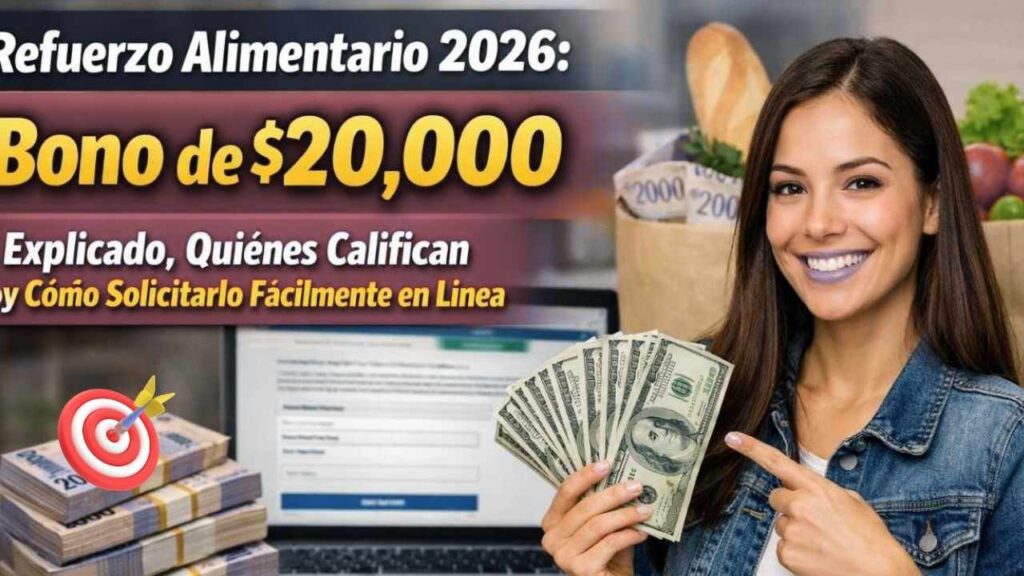 Refuerzo Alimentario 2026: Bono de $20,000 explicado, quiénes califican y cómo solicitarlo fácilmente en línea